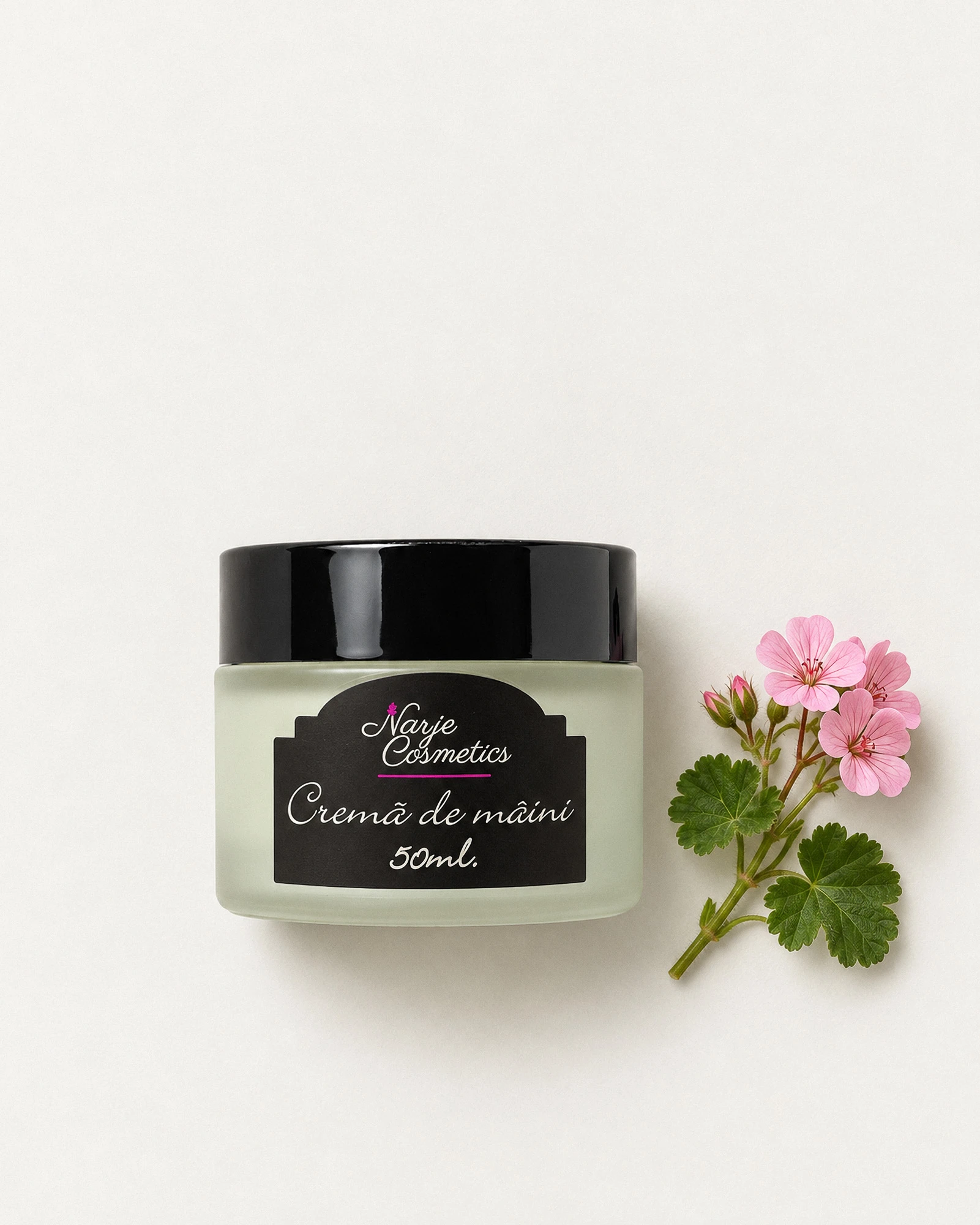 Cremă de mâini naturală cu ulei de argan și aloe vera, 50 ml